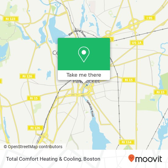 Mapa de Total Comfort Heating & Cooling, 85 High St