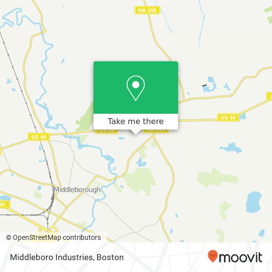 Mapa de Middleboro Industries, 555 Plymouth St