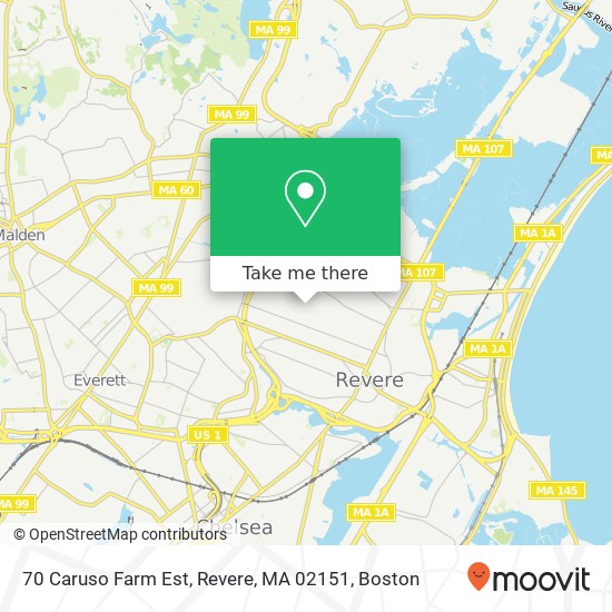 70 Caruso Farm Est, Revere, MA 02151 map