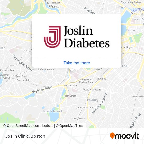 Joslin Clinic map
