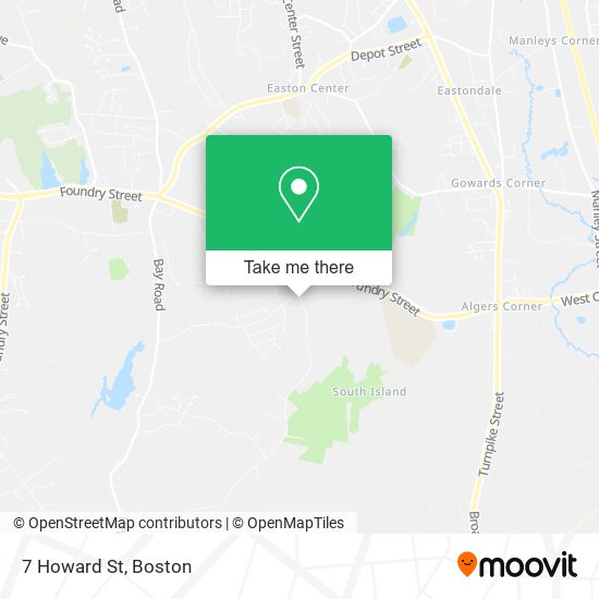 Mapa de 7 Howard St, South Easton, MA 02375