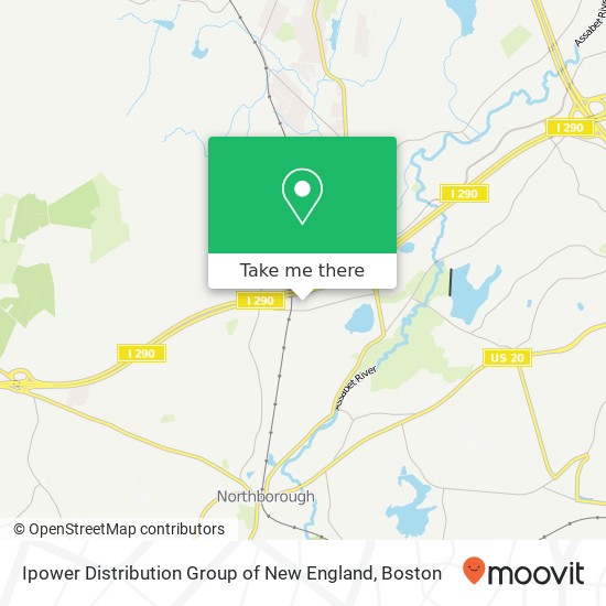 Mapa de Ipower Distribution Group of New England, 70 Bearfoot Rd