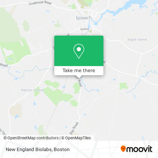 New England Biolabs map