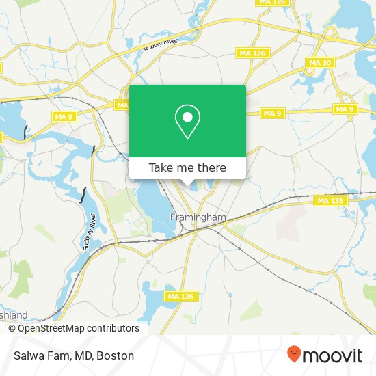 Mapa de Salwa Fam, MD, 115 Lincoln St
