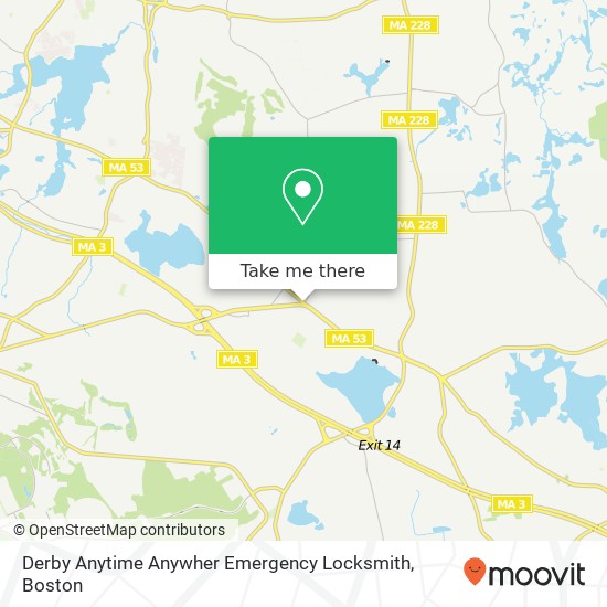 Mapa de Derby Anytime Anywher Emergency Locksmith, 1 Derby St