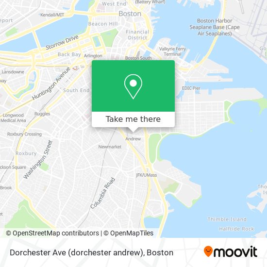 Dorchester Ave (dorchester andrew) map