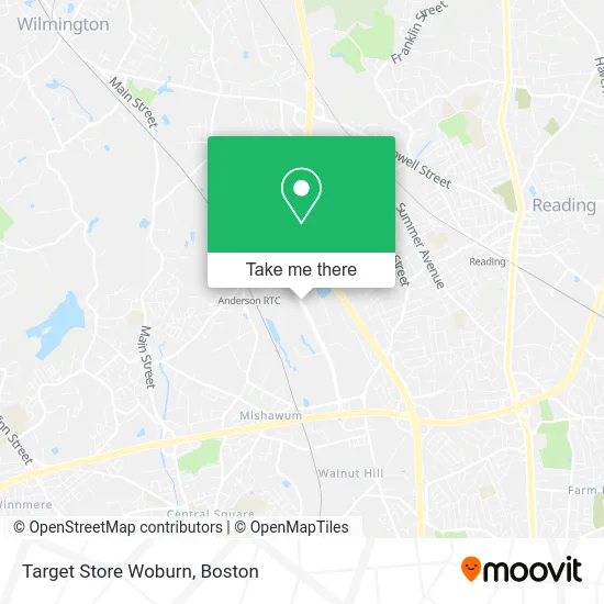 Target Store Woburn map
