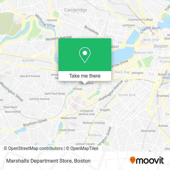Marshalls Department Store map