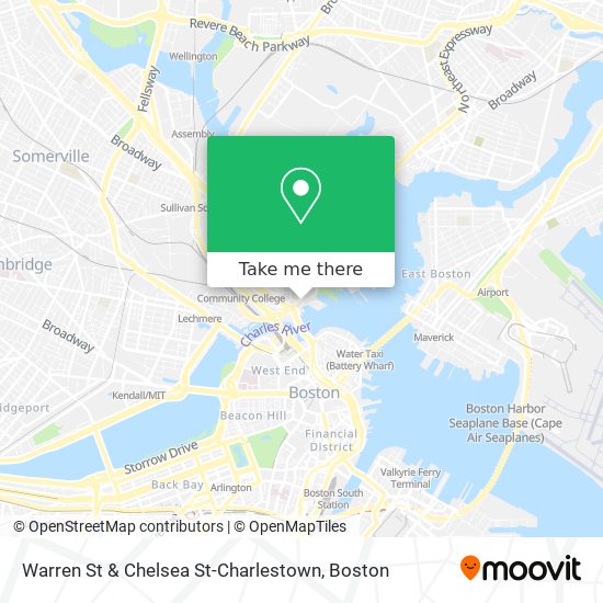 Mapa de Warren St & Chelsea St-Charlestown