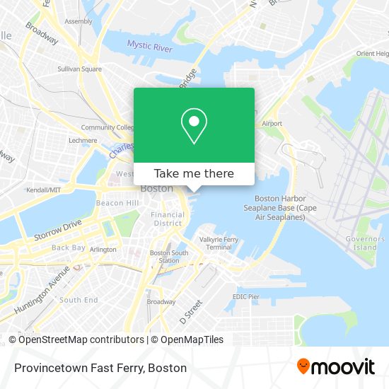 Provincetown Fast Ferry map