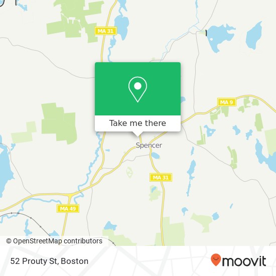 52 Prouty St, Spencer, MA 01562 map