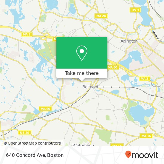 640 Concord Ave, Belmont, MA 02478 map