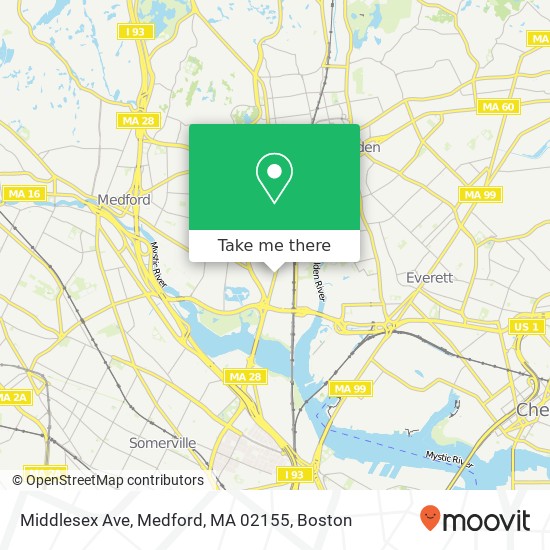 Middlesex Ave, Medford, MA 02155 map