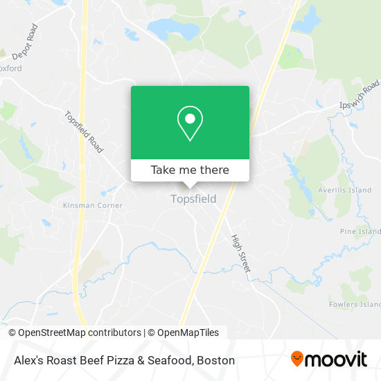 Alex's Roast Beef Pizza & Seafood map
