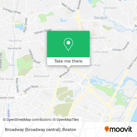 Broadway (broadway central) map