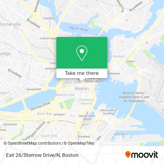 Mapa de Exit 26/Storrow Drive/N