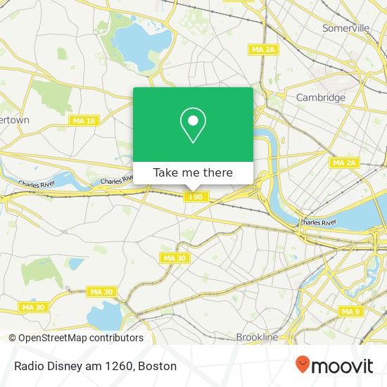 Radio Disney am 1260 map