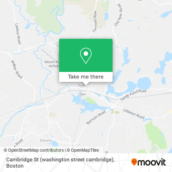 Mapa de Cambridge St (washington street cambridge)