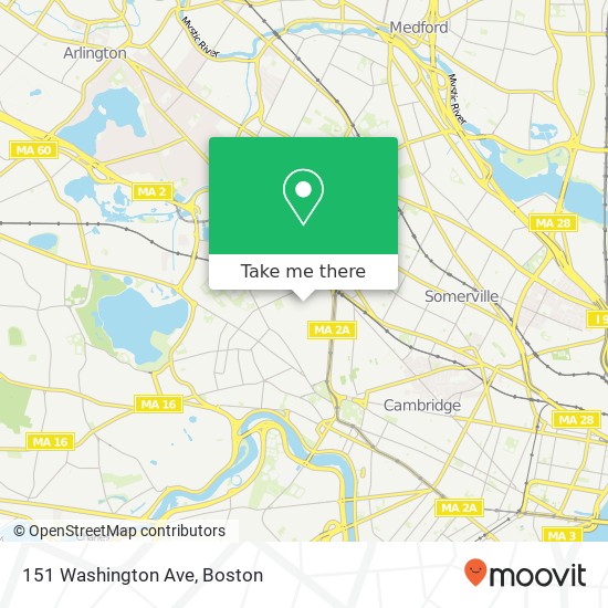 151 Washington Ave, Cambridge, MA 02140 map