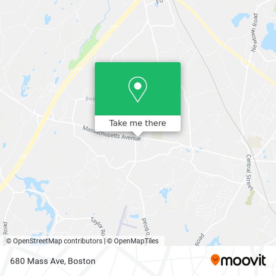 Mapa de 680 Mass Ave, Boxborough, MA 01719