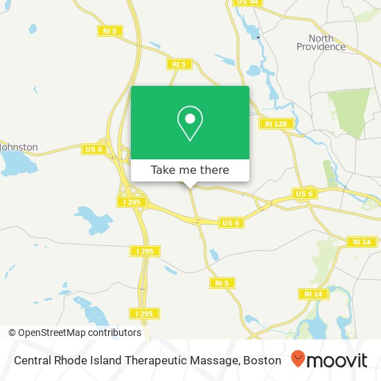 Mapa de Central Rhode Island Therapeutic Massage, 1481 Atwood Ave