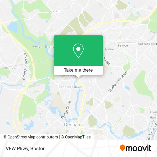 VFW Pkwy map