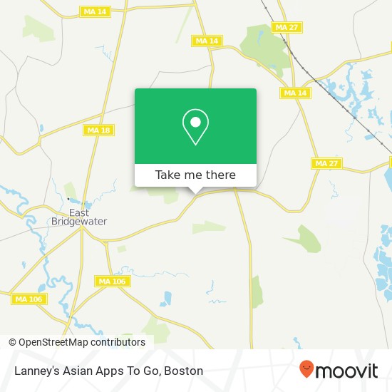 Mapa de Lanney's Asian Apps To Go, 910 Central St