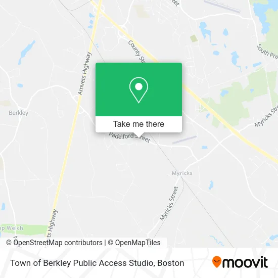 Town of Berkley Public Access Studio map