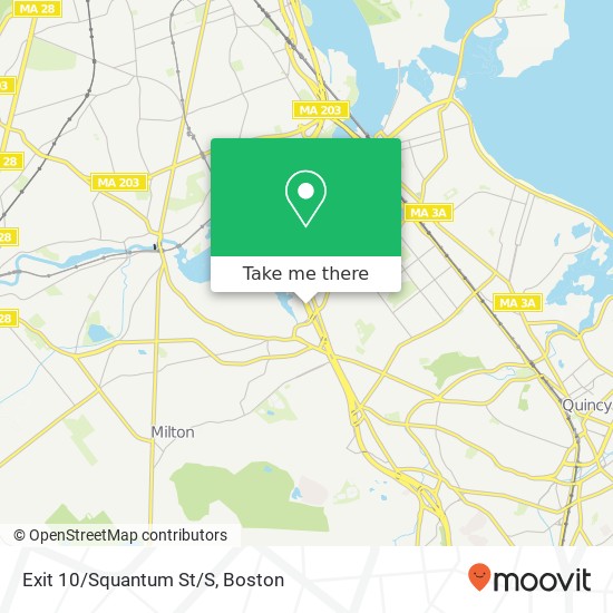 Mapa de Exit 10/Squantum St/S