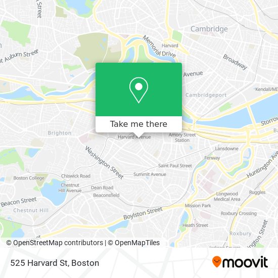 Mapa de 525 Harvard St