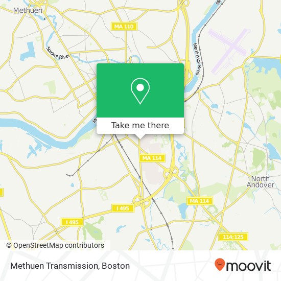 Mapa de Methuen Transmission, 70 Cambridge St