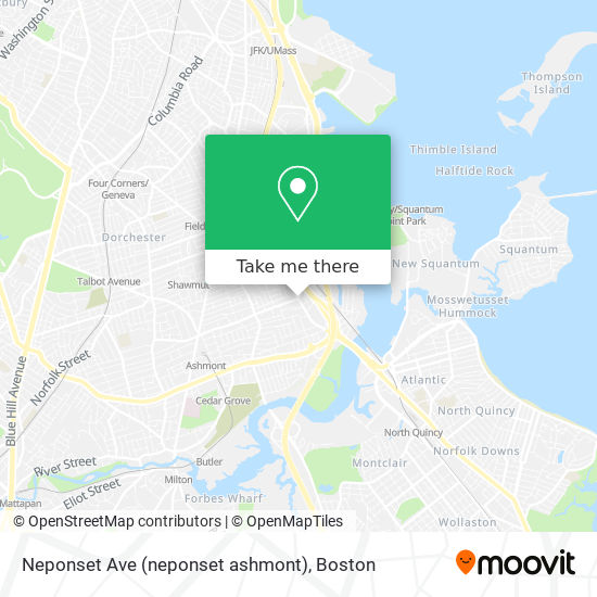 Neponset Ave (neponset ashmont) map