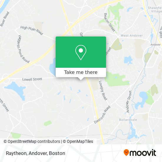 Mapa de Raytheon, Andover