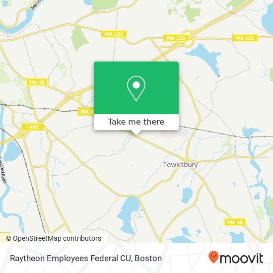 Mapa de Raytheon Employees Federal CU, 616 Main St