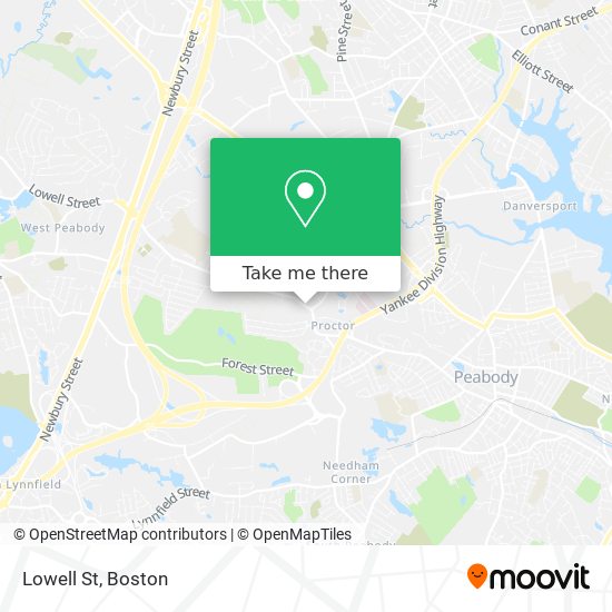 Mapa de Lowell St