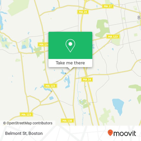 Mapa de Belmont St, Brockton, MA 02301
