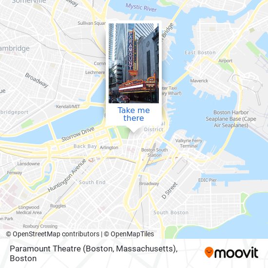 Mapa de Paramount Theatre (Boston, Massachusetts)