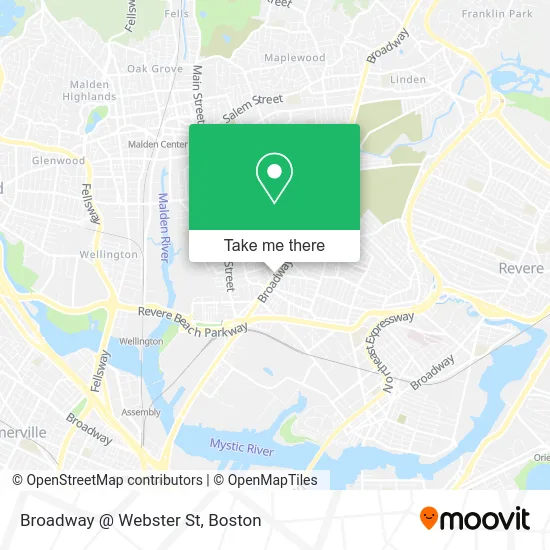 Broadway @ Webster St map