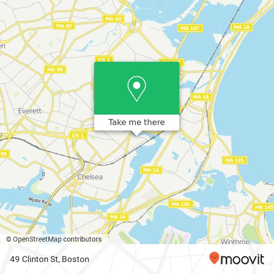 Mapa de 49 Clinton St, Chelsea, MA 02150