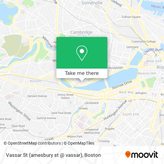 Mapa de Vassar St (amesbury st @ vassar)