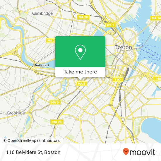 116 Belvidere St, Boston, MA 02199 map