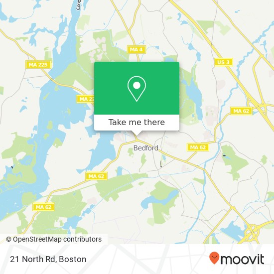 21 North Rd, Bedford (BEDFORD), <B>MA< / B> 01730 map