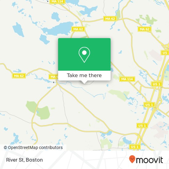 Mapa de River St, Middleton, MA 01949