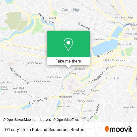 Mapa de O'Leary's Irish Pub and Restaurant