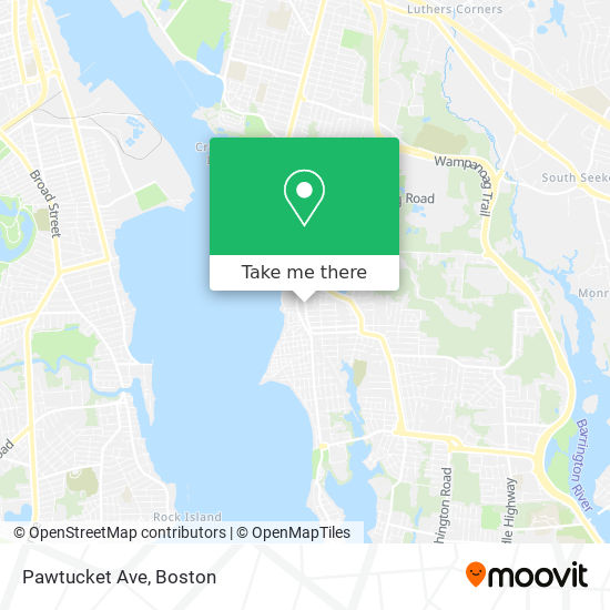 Mapa de Pawtucket Ave