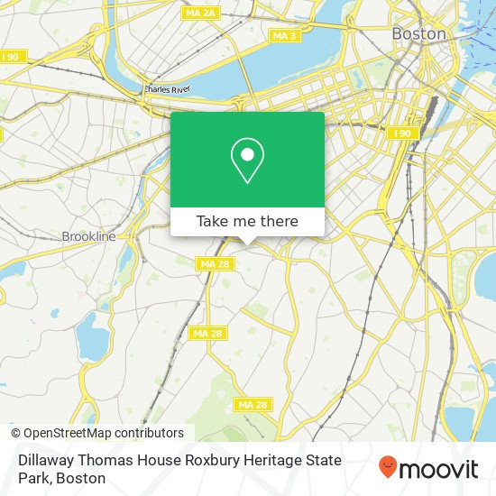 Dillaway Thomas House Roxbury Heritage State Park map