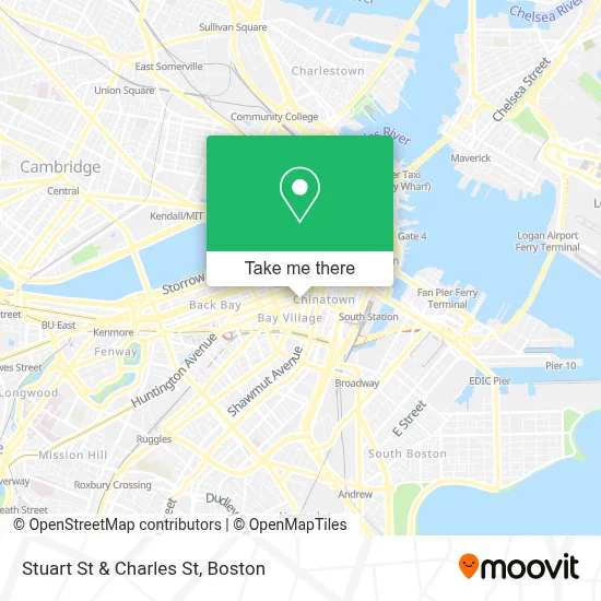 Stuart St & Charles St map