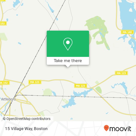 Mapa de 15 Village Way, Norton, MA 02766