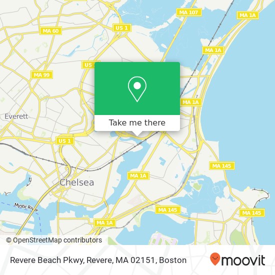 Mapa de Revere Beach Pkwy, Revere, MA 02151