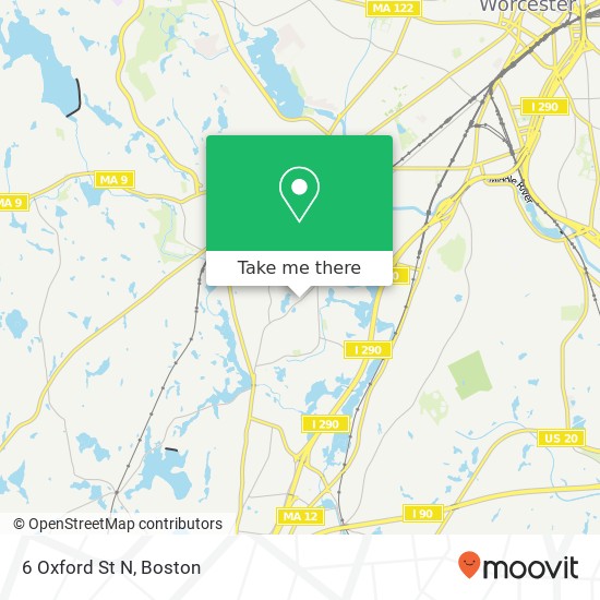 6 Oxford St N, Auburn, <B>MA< / B> 01501 map